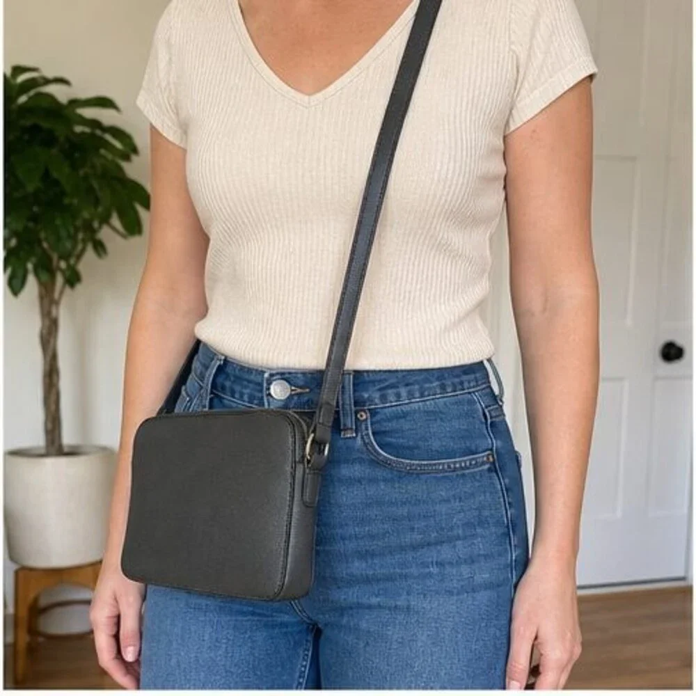 Stone Woven Crossbody Bag